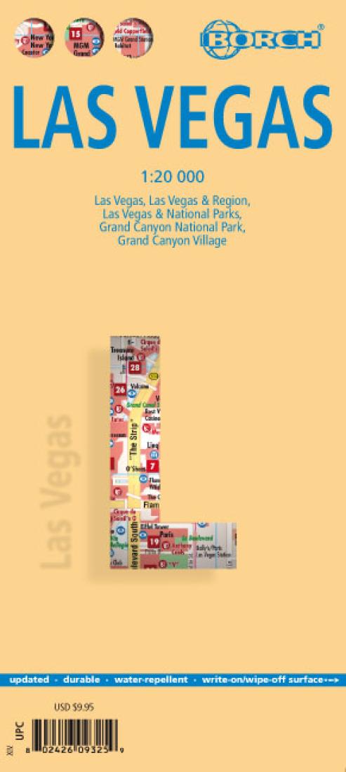 Las Vegas : 1:20 000 : Las Vegas, Las Vegas & Region, Las Vegas & National Parks, Grand Canyon National Park, Grand Canyon Village