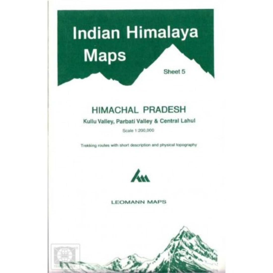 Indian Himalaya, Himachal Pradesh sheet 5 - Kulu, Parbati, Central Lahul