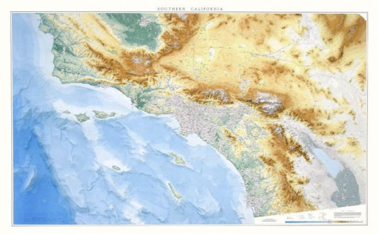 California, Southern [Physical, 39x63, Laminated]