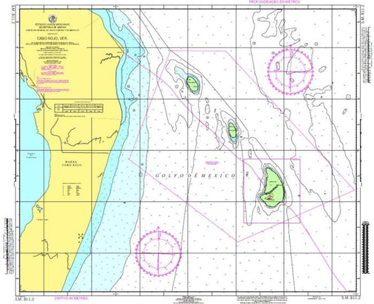 CABO ROJO VERACRUZ - 811.2 - Mexico Nautical Charts by SEMAR