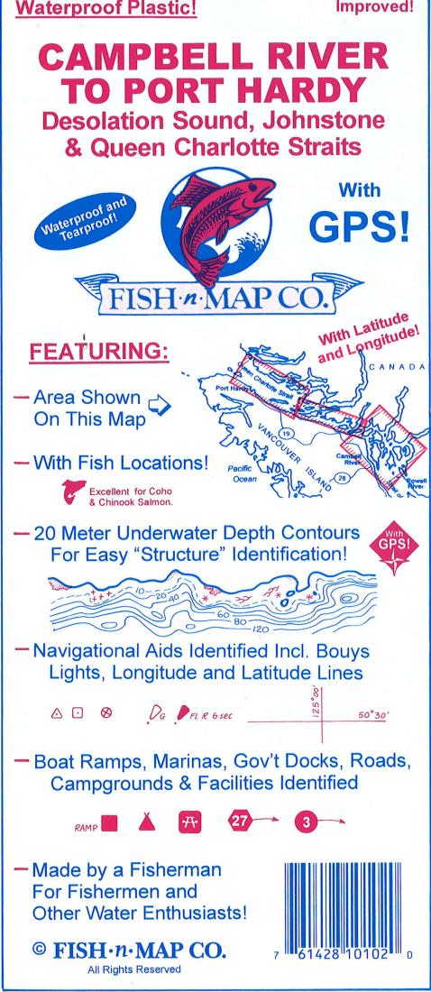 Campbell River to Port Hardy Fishing Map