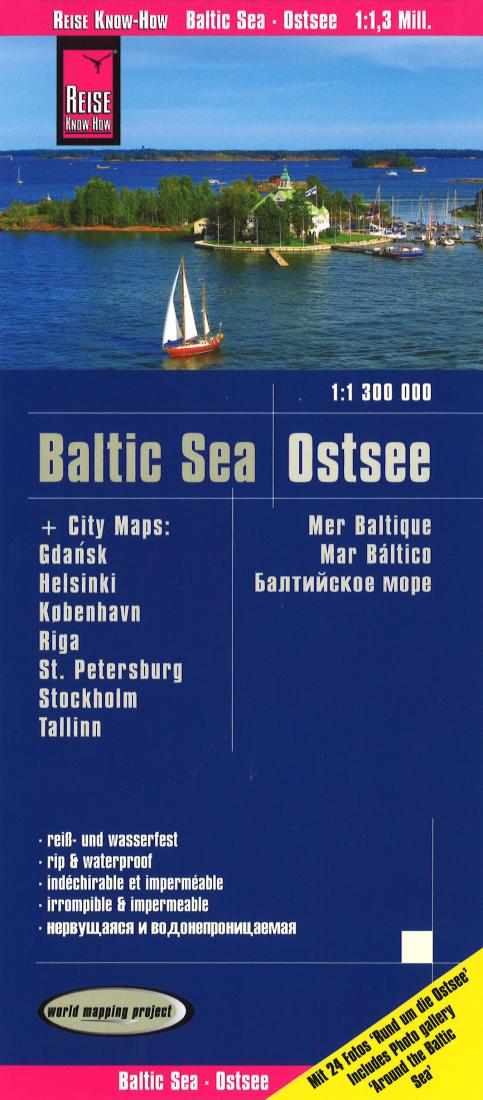 Ostsee : 1:1 300 000 : + City Maps: Gdansk, Helsinki, København, Riga, St. Petersburg, Stockholm, Talinn = Baltic Sea : 1:1 300 000 : + City Maps: Gdansk, Helsinki, København, Riga, St. Petersburg, Stockholm, Talinn = Mer Baltique : 1:1 300 000 : + C