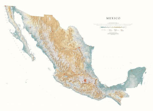 Mexico [physical, 37x54]