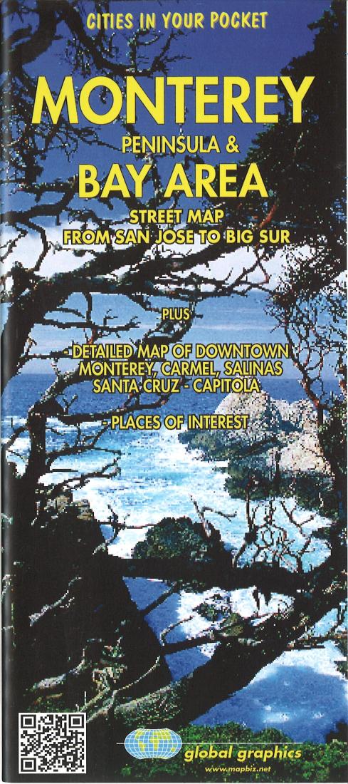 Monterey Peninsula  & Bay Area : street map from San Jose to Big Sur