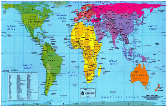 Peters world map [placemat] Laminated