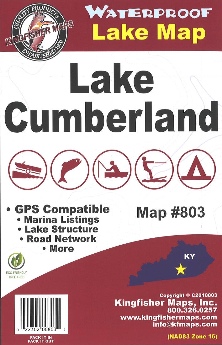 Lake Cumberland, KY Fishing Map