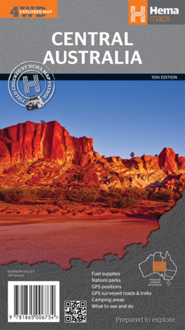 Central Australia : 4wd explorer map