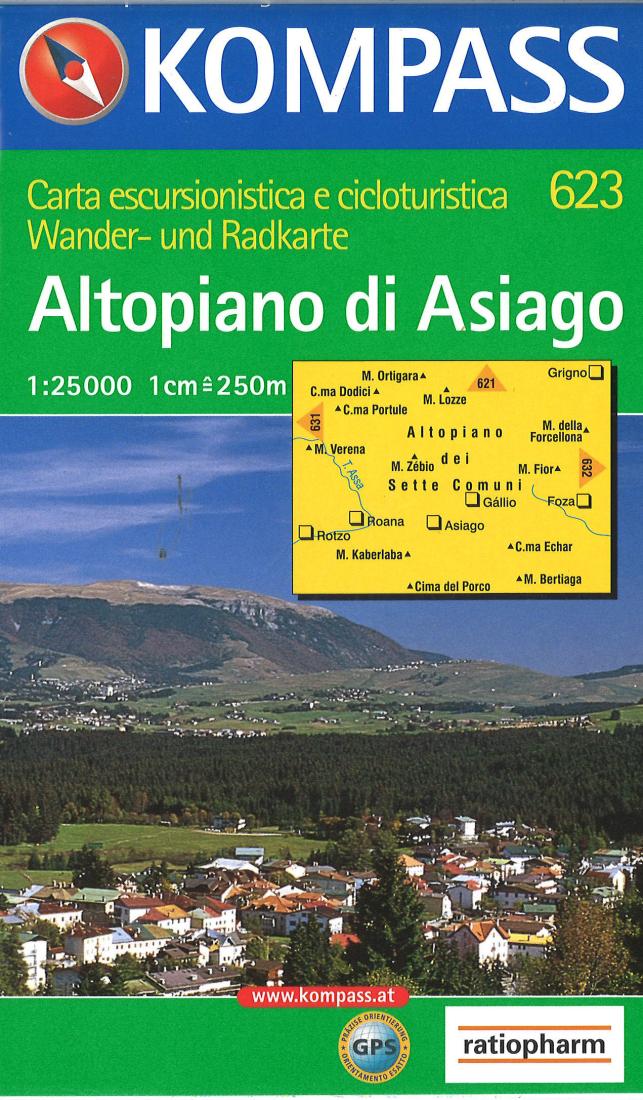 Altopiano di Asiago Hiking Map
