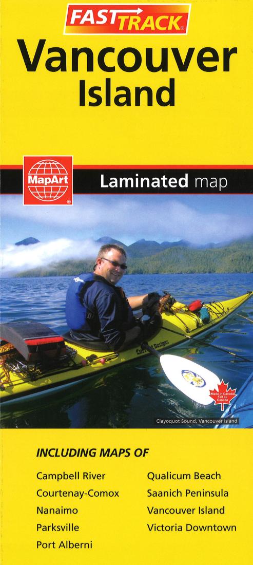 Vancouver Island Fast Track Laminated Map