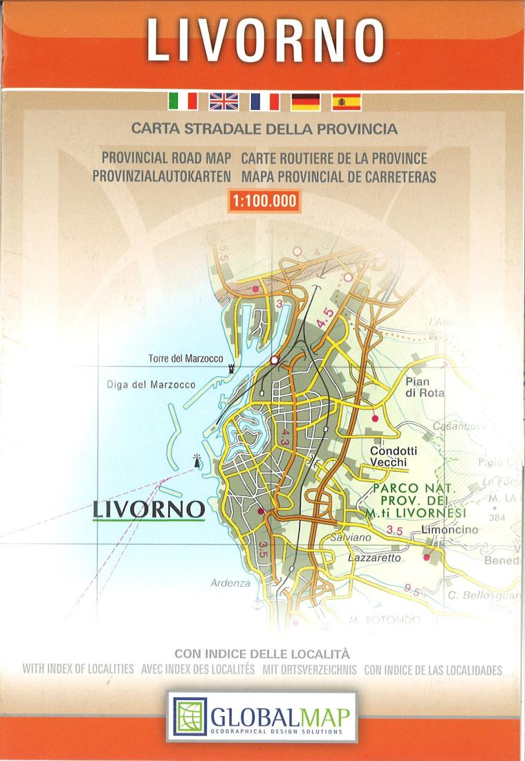 Livorno : carta stradale della provincia