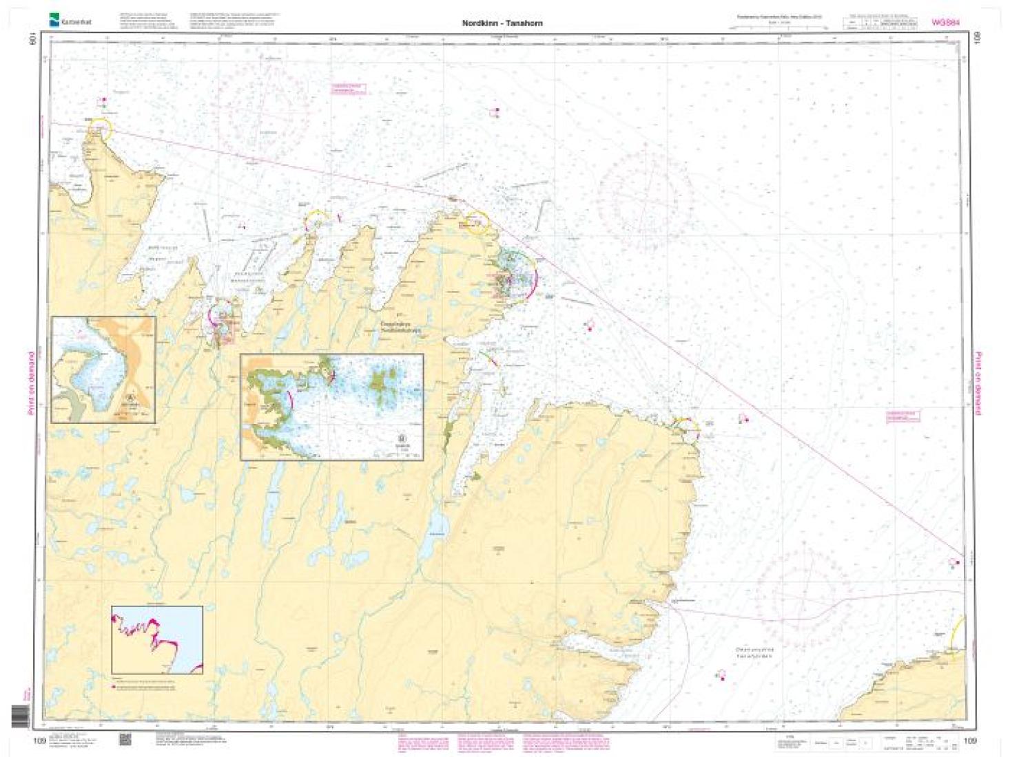 Nordkinn - Tanahorn - 109 - Norway Kartverket Nautical Charts