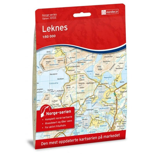 Leknes, 1:50,000 topo map, sheet #10133