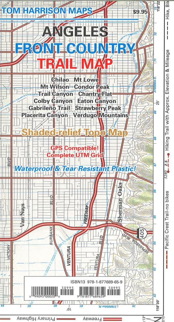 Angeles Front Country trail map