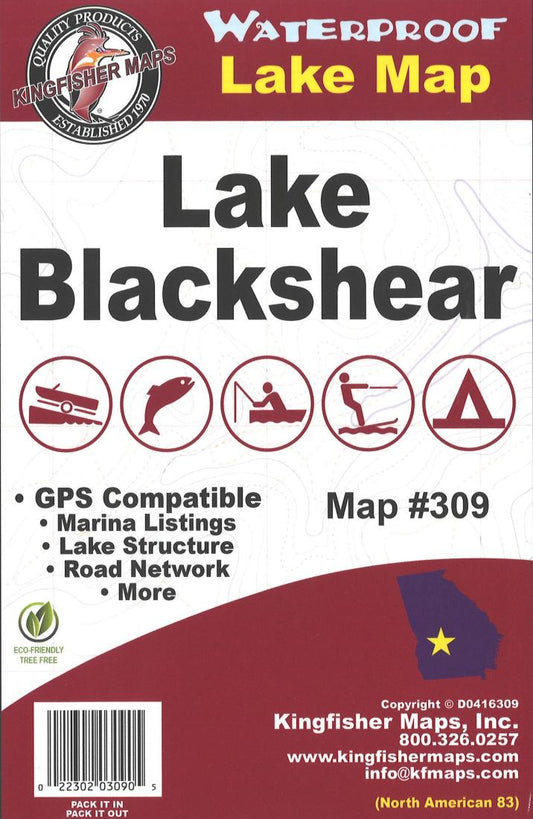 Lake Blackshear Fishing Map