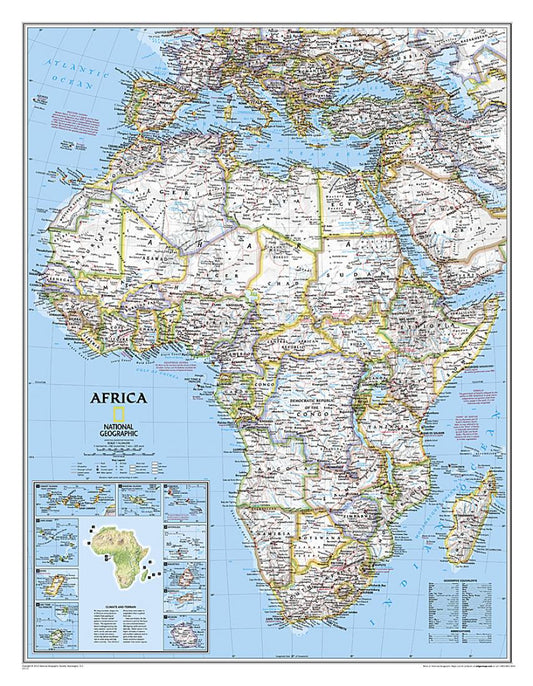 Africa Classic Wall Map [Sleeved]