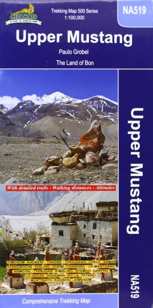 Upper & Lower Mustang : Nepal Trekking Map NA518