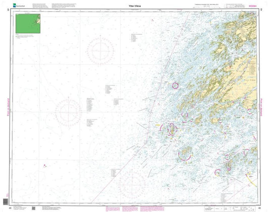 Ytter-Vikna - 49 - Norway Kartverket Nautical Charts