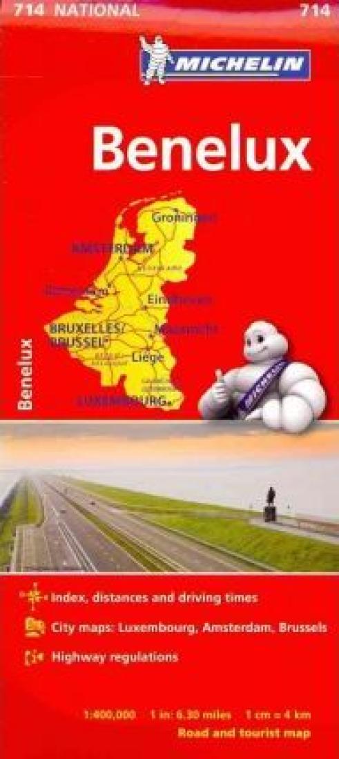 Benelux 1:400,000 : road and tourist map