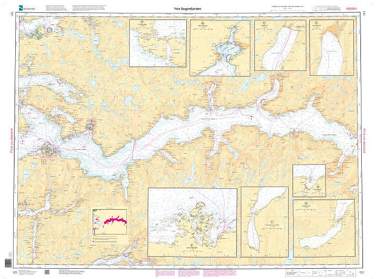 Ytre Sognefjorden - 121 - Norway Kartverket Nautical Charts