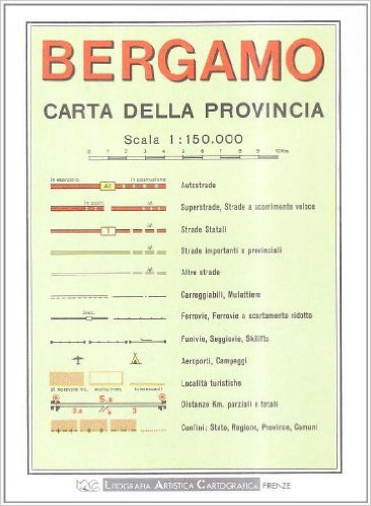 Bergamo : carta della provincia