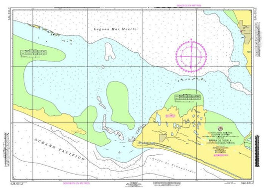 BARRA DE TONALÁ - 631.2 - Mexico Nautical Charts by SEMAR