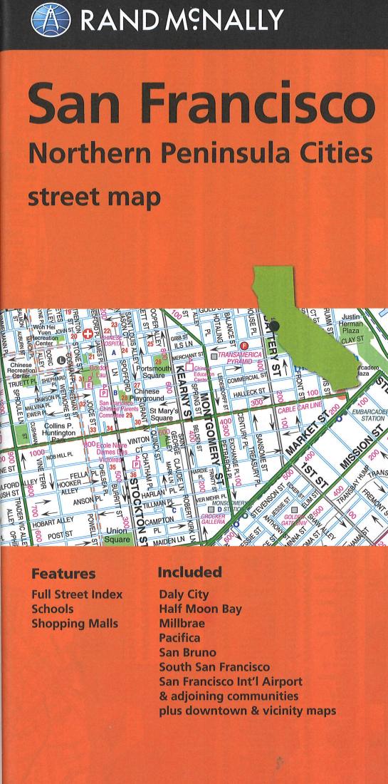 San Francisco : northern peninsula cities street map