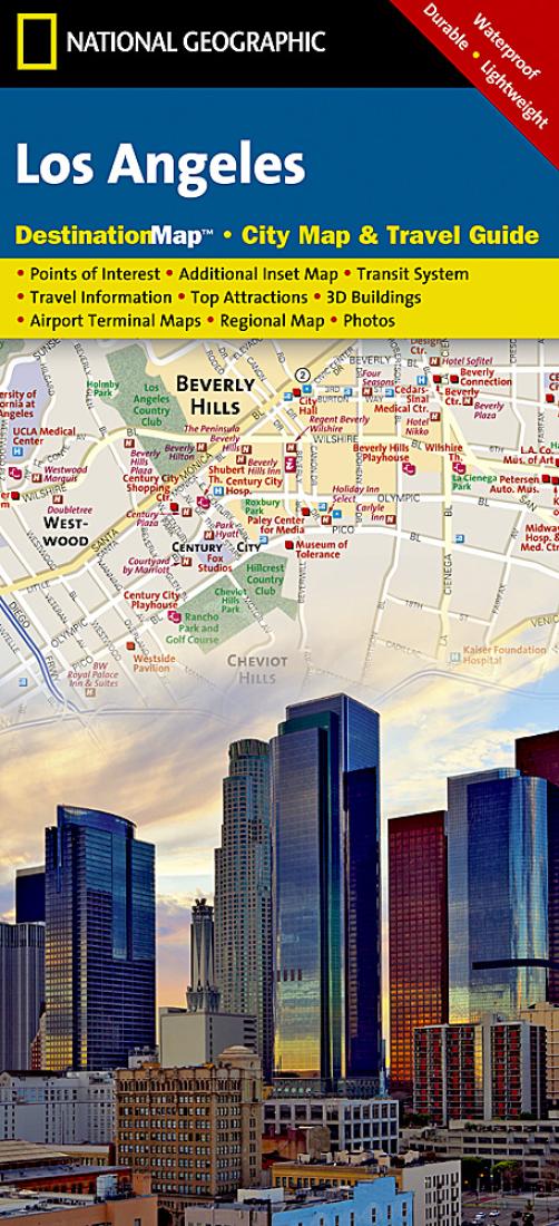 Los Angeles, California Destination Map