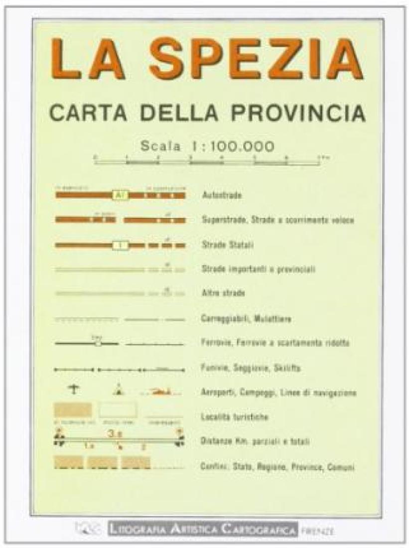 La Spezia : carta della provincia