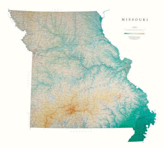 Missouri [Physical, 42x46, Laminated]