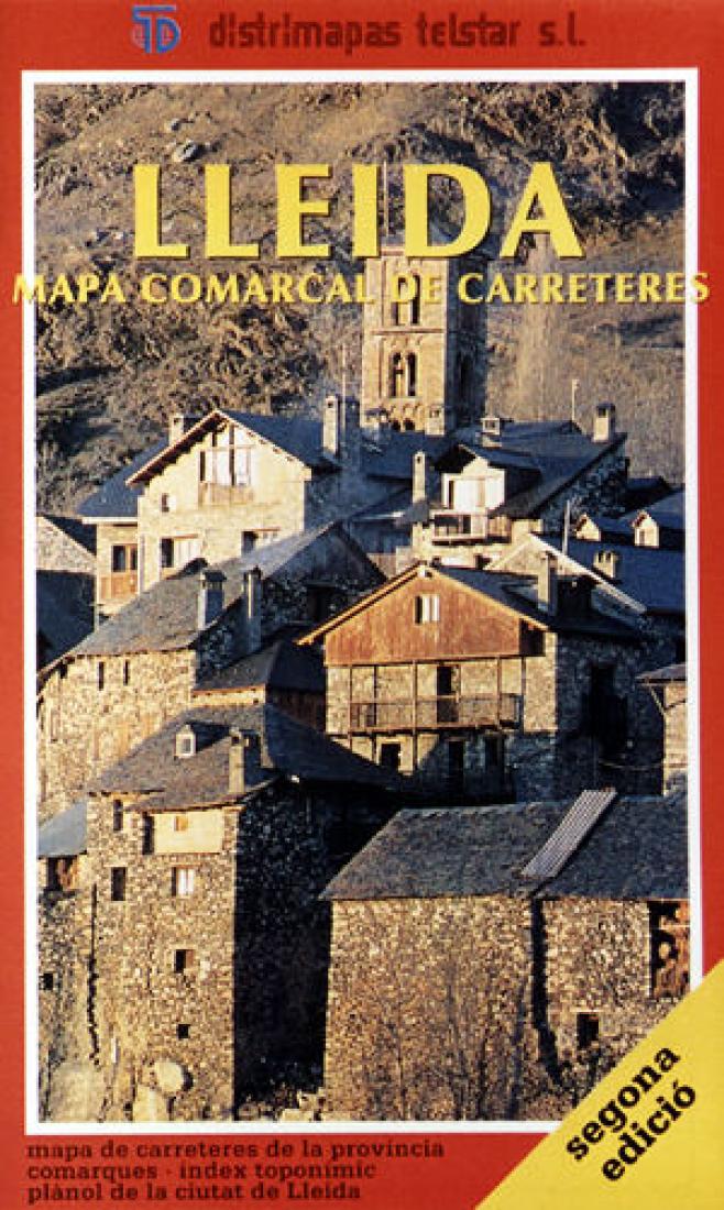 Lleida : mapa comarcal de carreteres