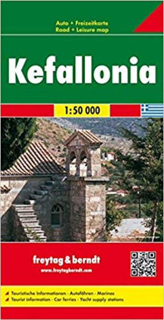 Kefalonia, Greece Road Map