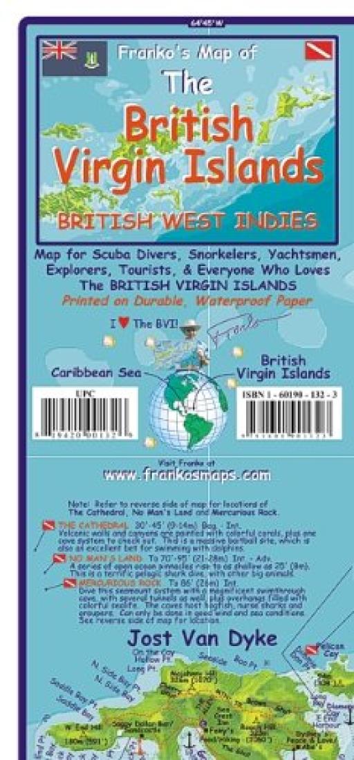 Franko's map of the British Virgin Islands : British West Indies