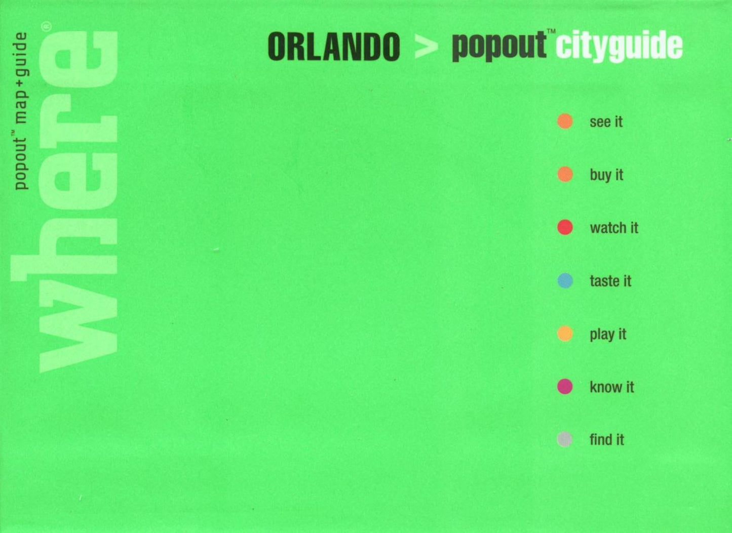 Orlando : popout cityguide