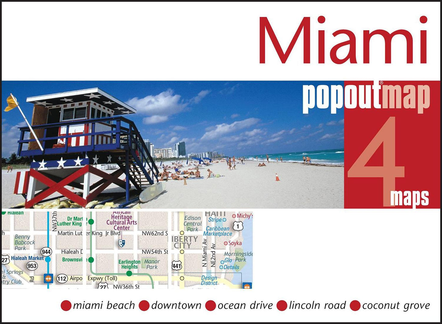 Miami : popoutmap : 4 maps