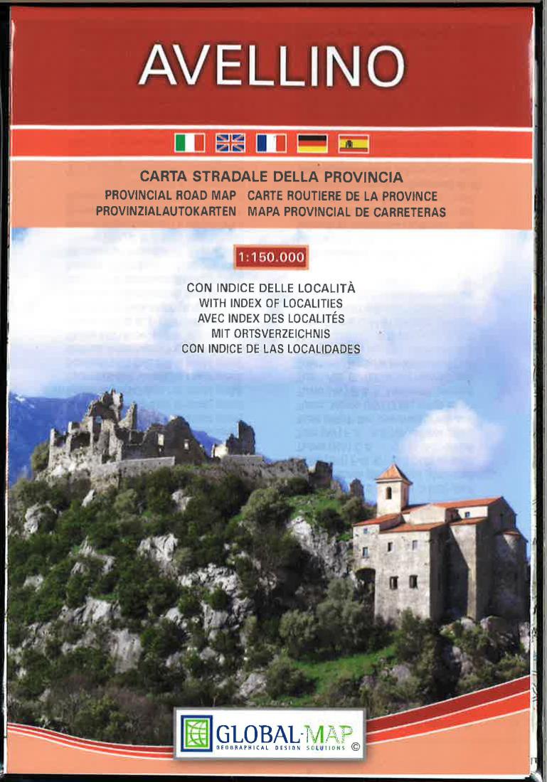 Avellino Provincial Road Map: carta stradale della provincia