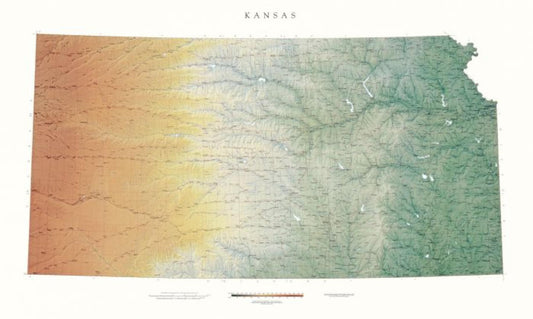 Kansas [Physical, 35x58, Laminated]