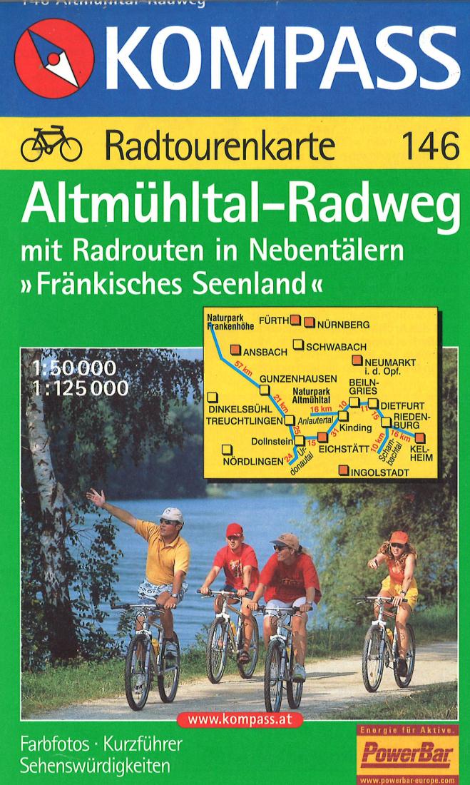 Altmuhltal-Radweg Cycling Map