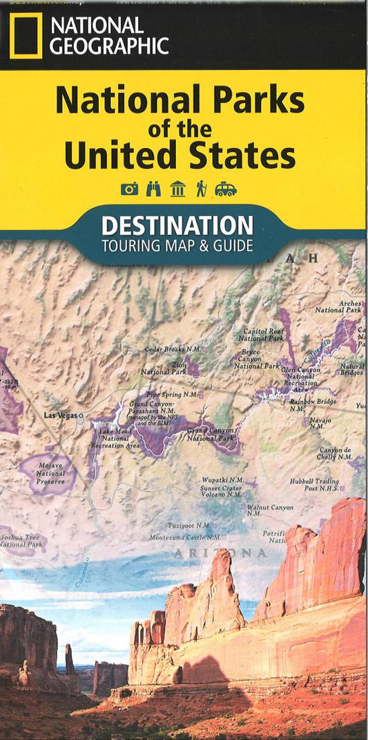 National Parks of the United States Folded Map