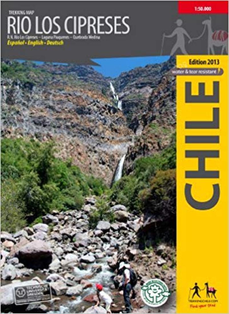 Río Los Cipreses, Chile : Trekking Map