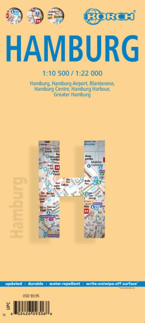 Hamburg, Germany City Map