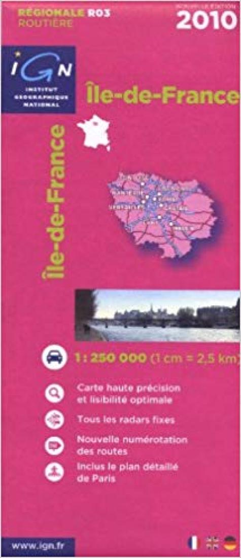 Ile de France Carte Regionale