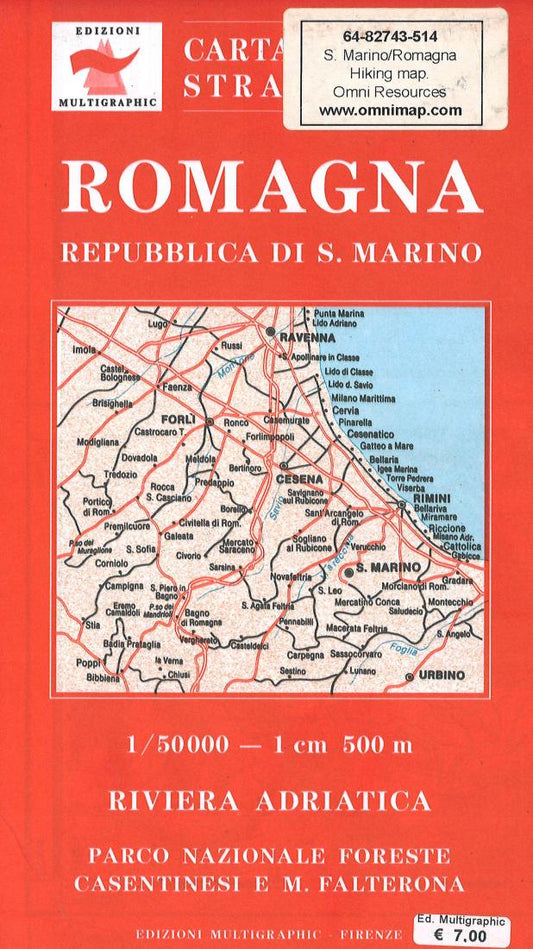Romagna: Carta Turistica Stradale