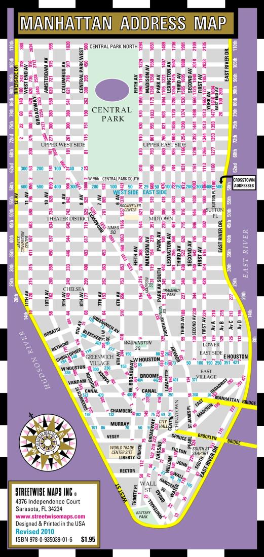 Manhattan address map