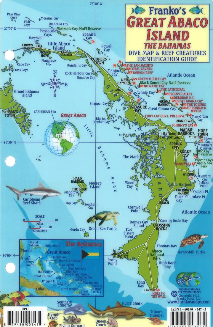 Bahamas Fish Card : Great Abaco Island