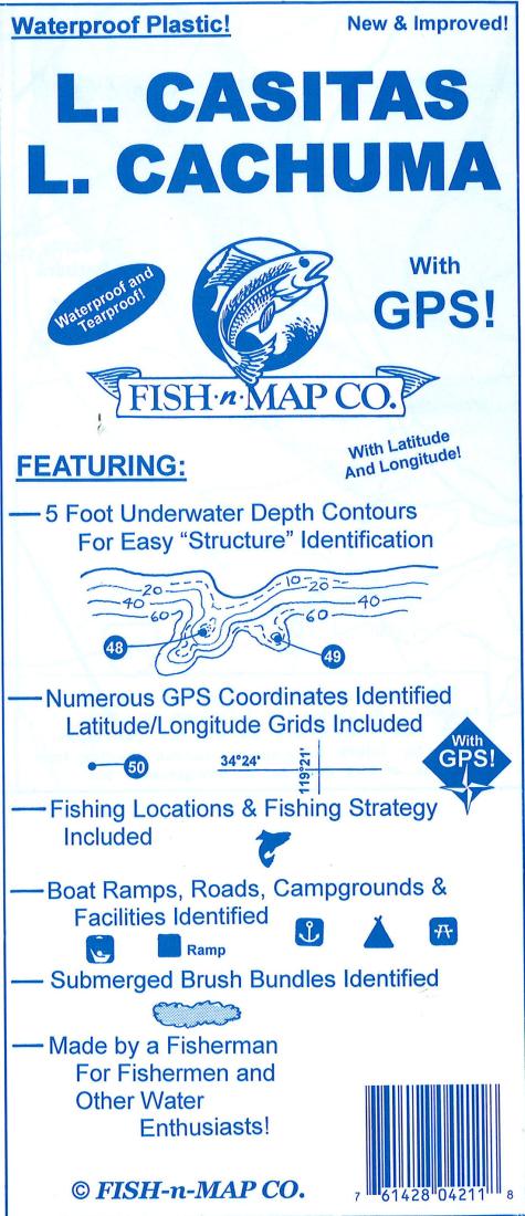 Lake Casitas & Lake Cachuma Fishing Map