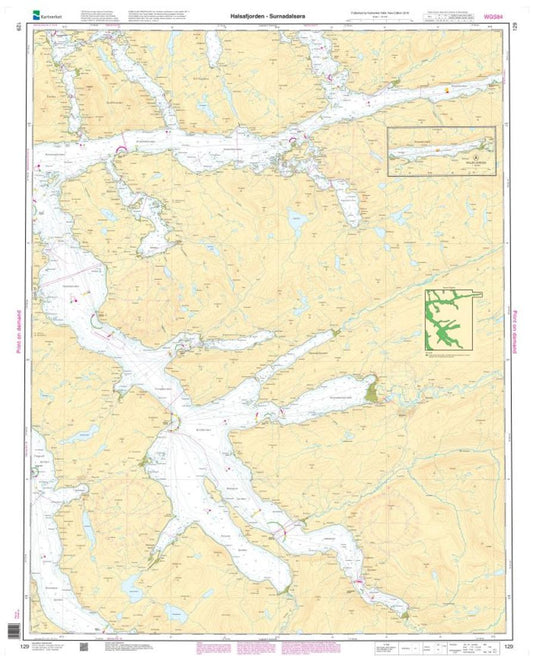 Halsafjorden - Surnadalsøra - 129 - Norway Kartverket Nautical Charts