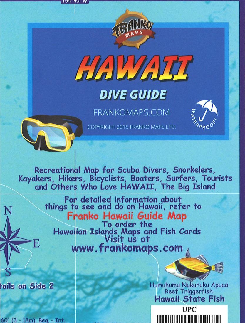 Hawaii Map, Big Island Dive