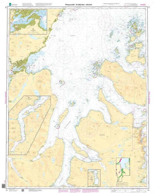Risøysundet - Kvæfjorden - Harstad - 79 - Norway Kartverket Nautical Charts
