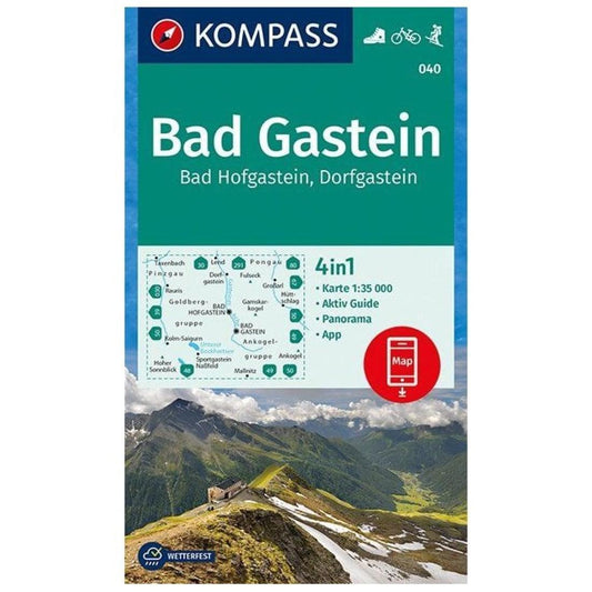 Badgastein - Bad Hofgastein. 1:30,000.