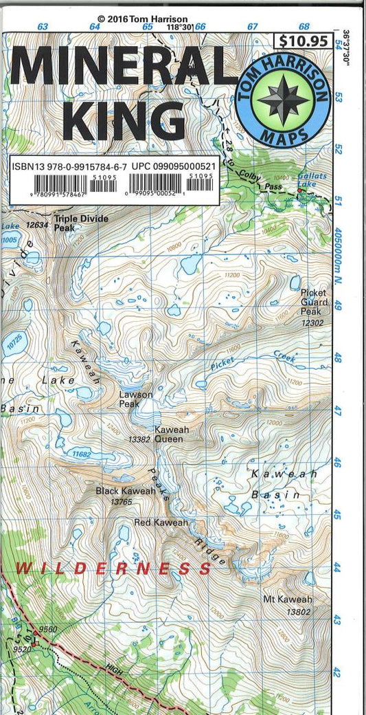 Mineral King Hiking Map